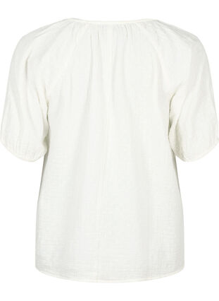 Katoenen blouse met korte mouw, Snow White, Packshot image number 1