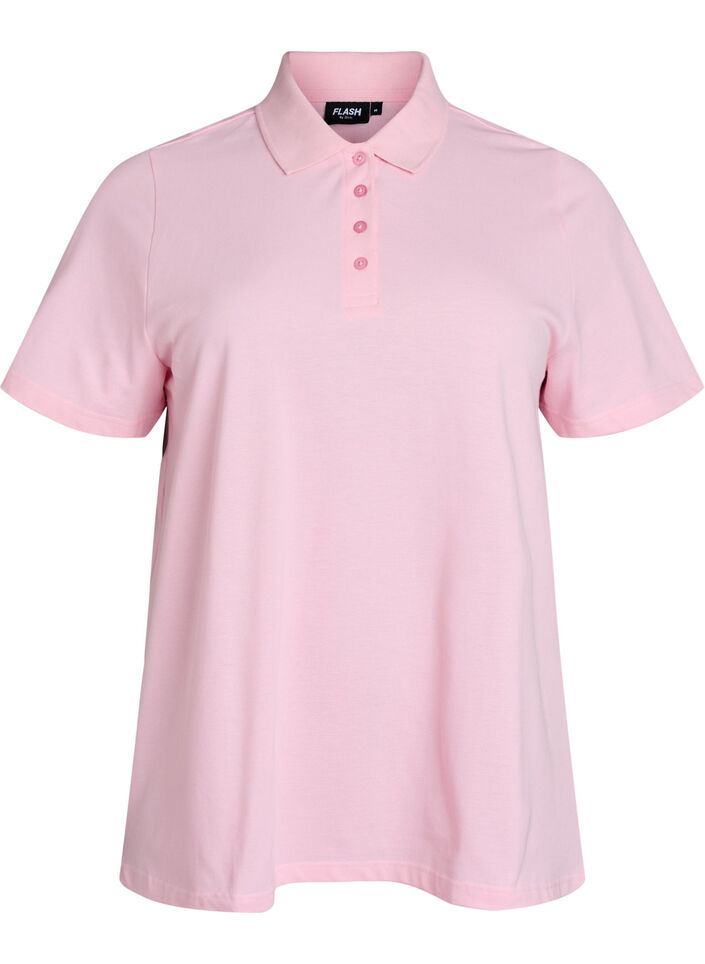 Polo met korte mouwen, Roze, Packshot image number 0