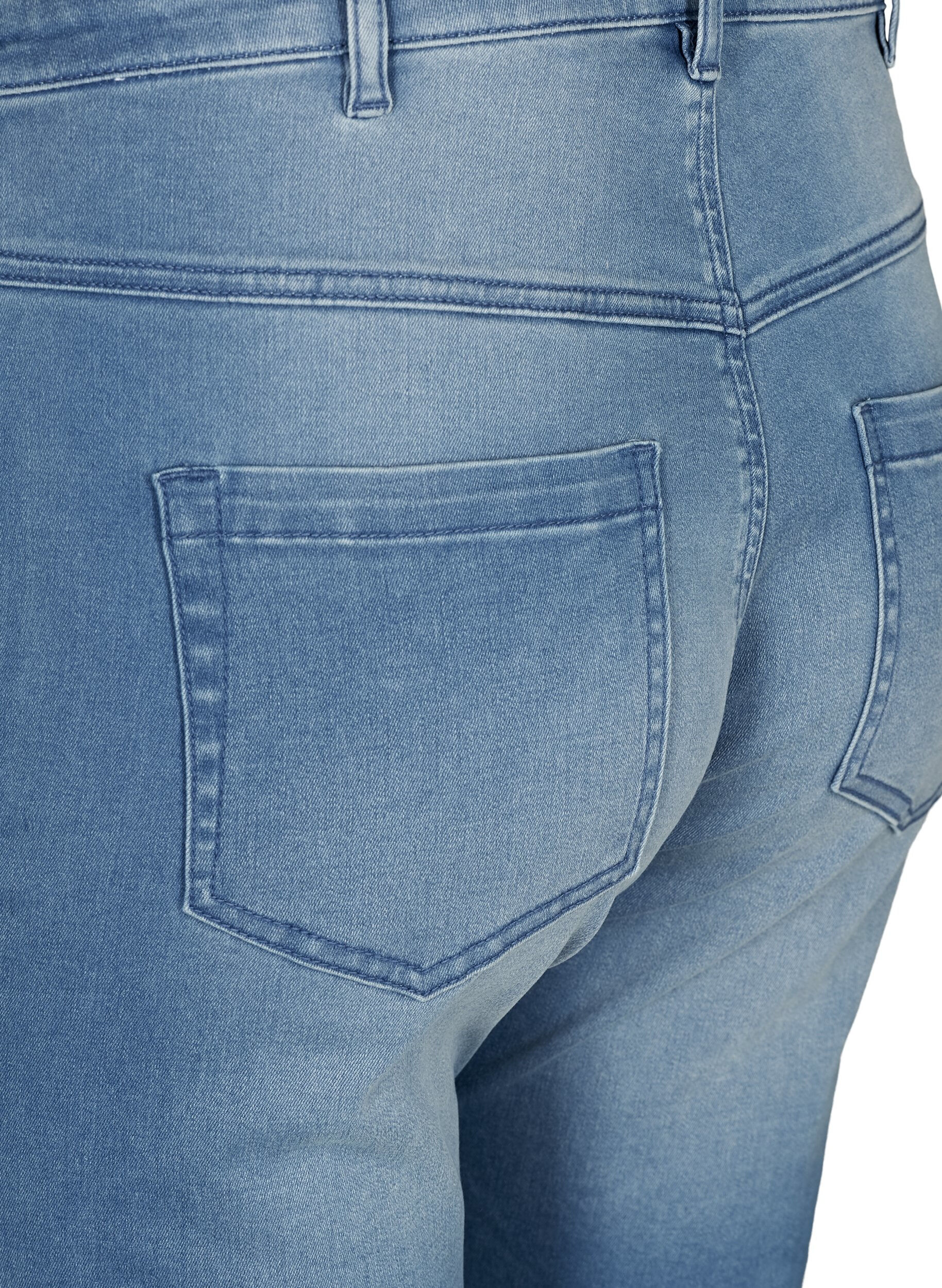 ZizziKorte broek Emily, slim fit met normale taille, Blauw, Packshot image number 2