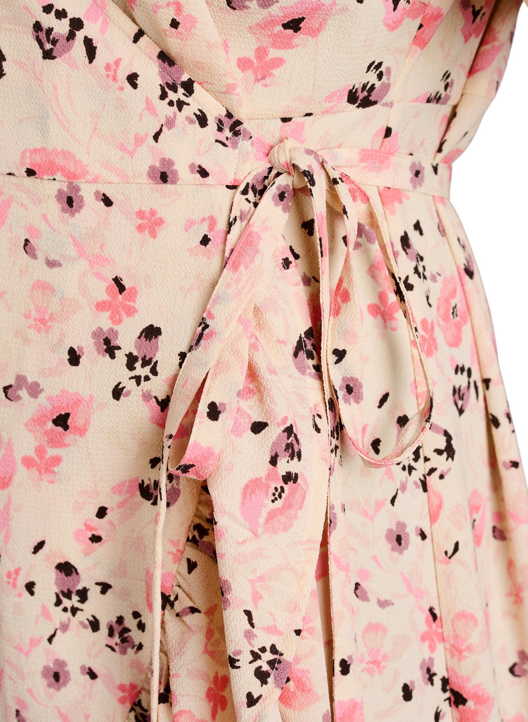 Zizzi Wikkeljurk met korte mouwen, Rood, Packshot image number 3