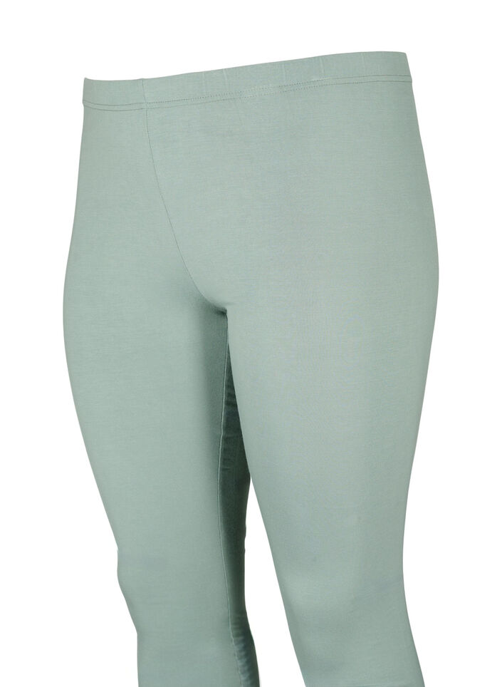 Basic legging in viscose, Groen, Packshot image number 3