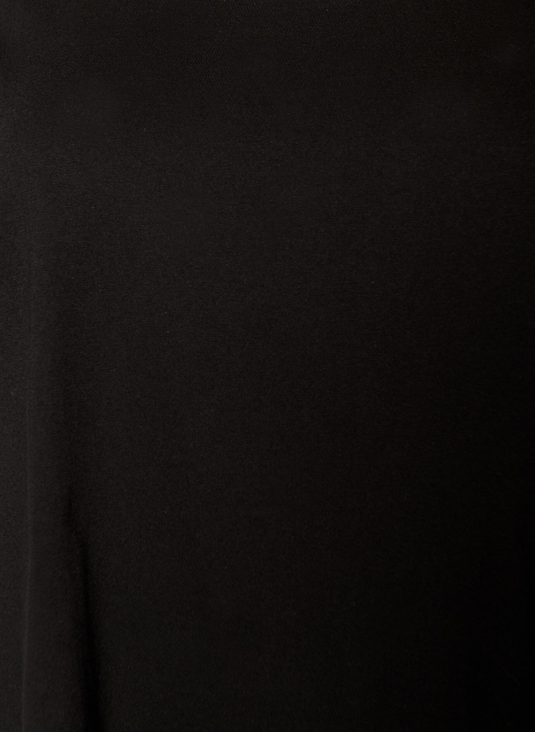 Zizzi 2-pack T-shirtjurk met korte mouwen, Zwart, Packshot image number 3