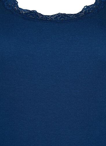 Top met kant, Insignia Blue, Packshot image number 2