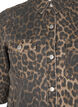 Korte denim jurk met luipaardprint, LEO AOP, Packshot image number 2