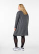 Jersey jurk met knopen, Dark Grey Melange, Model image number 1