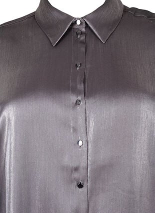 Lang zilverkleurig shirt, Dark Silver, Packshot image number 2