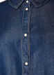 Denim blouse van lyocell met drukknopen, Blauw, Packshot image number 2