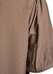 Viscose blouse met 1/2 mouwen, Bruin, Packshot image number 3