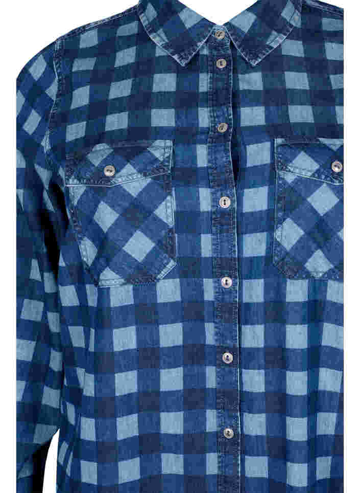 Geruit katoenen overhemd, Blue Check, Packshot image number 2