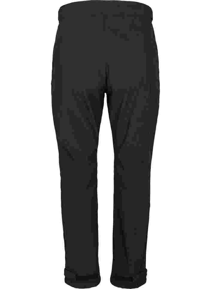 Softshell broek met verstelbaar velcro, Black, Packshot image number 1