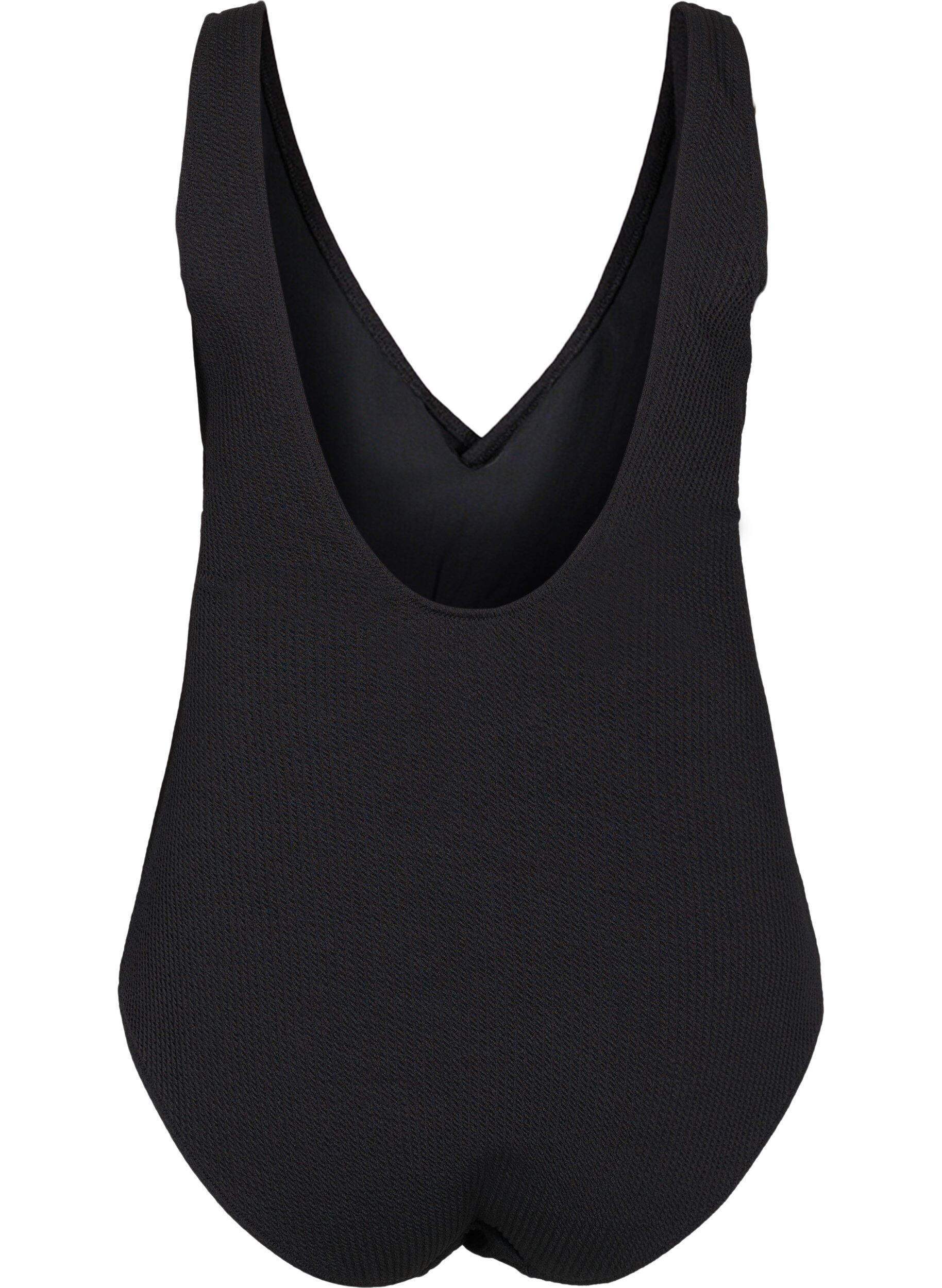 Zizzi Badpak met wikkeleffect, Black, Packshot image number 1