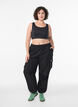 Sport-bh met racerback, Zwart, Model image number 1