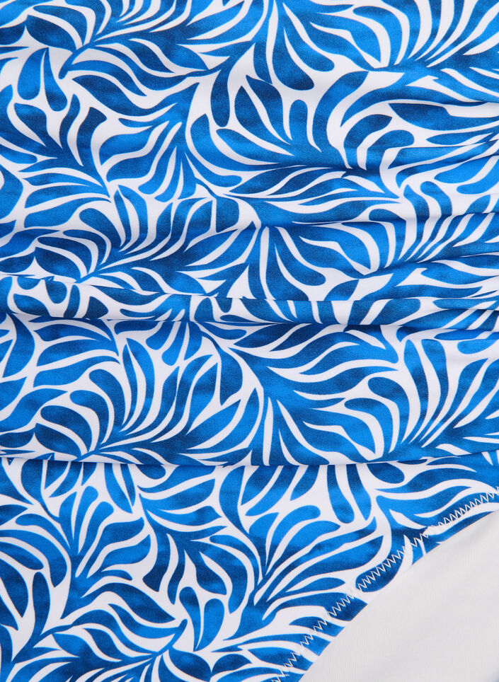 Bikinibroekje met print en een hoge taille, Blauw, Packshot image number 2