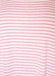 T-shirt met TENCEL&trade; Lyocell en strepen, Roze, Packshot image number 2