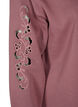 Sweater-jurk met geborduurde details, Rose Brown, Packshot image number 3