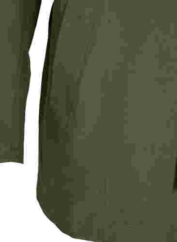Trenchcoat met riem en zakken, Grape Leaf, Packshot image number 3