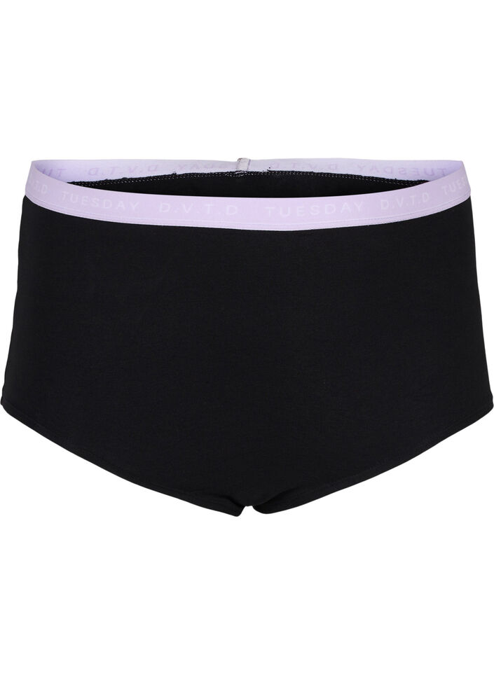 7-pack katoenen hipster met weekdagen, Multi Pastel Pack, Packshot image number 3