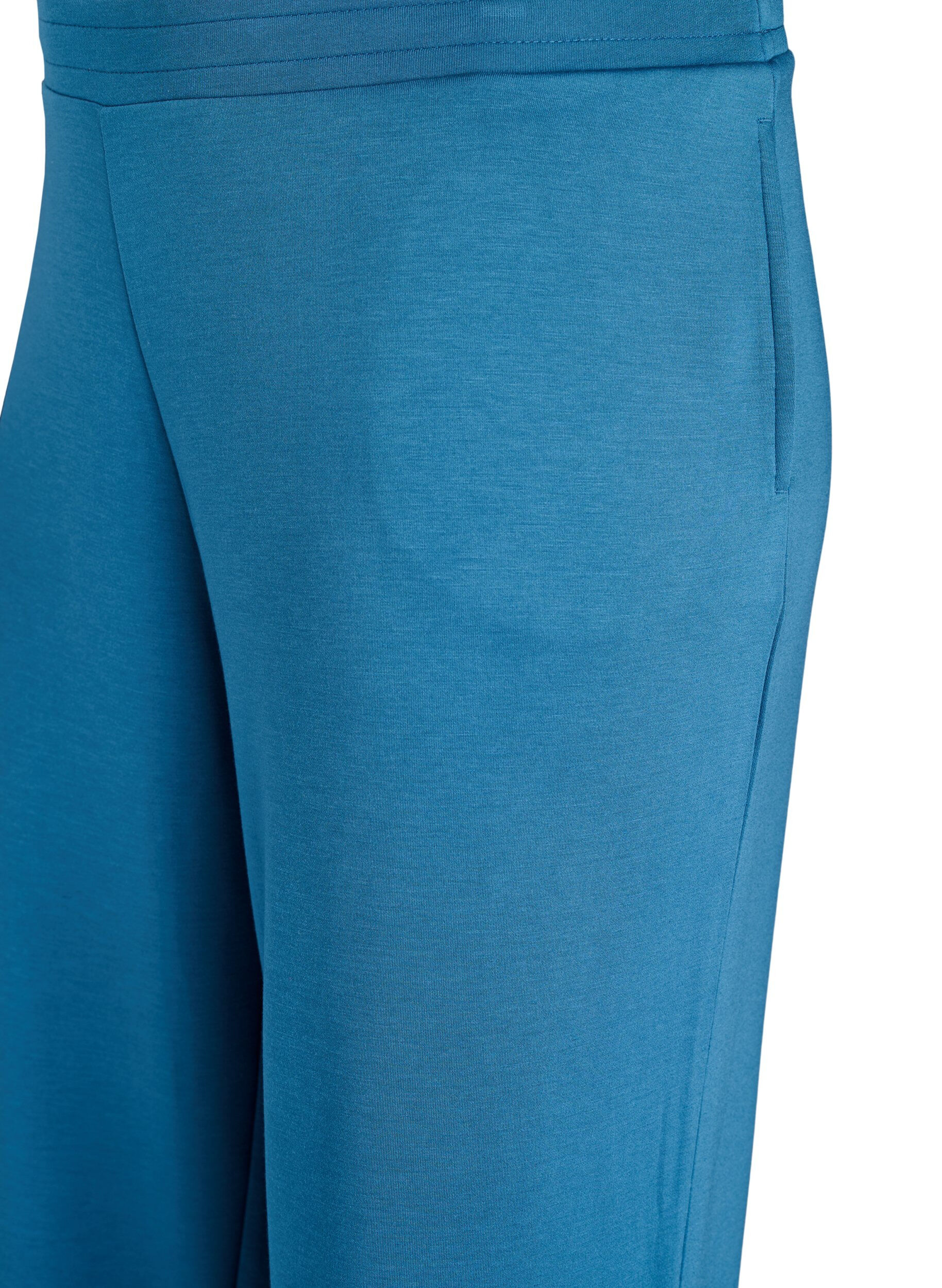 Zizzi 7/8 modal mix broek met zakken, Blauw, Packshot image number 2