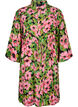 Overhemdjurk van viscose met bloemenprint, Pink G. Flower AOP, Packshot image number 0