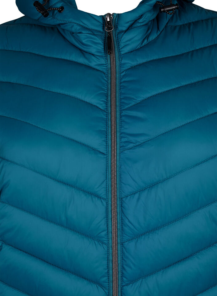Lichtgewicht jas met capuchon, Blauw, Packshot image number 2