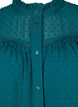 T-shirtblouse met ruches en een gestippelde textuur, Shaded Spruce, Packshot image number 3