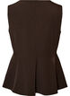 Gilet met krijtstreep en peplum, Bruin, Packshot image number 1