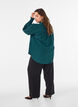 Blouse met ruches kraag en plooien, Groen, Model image number 2