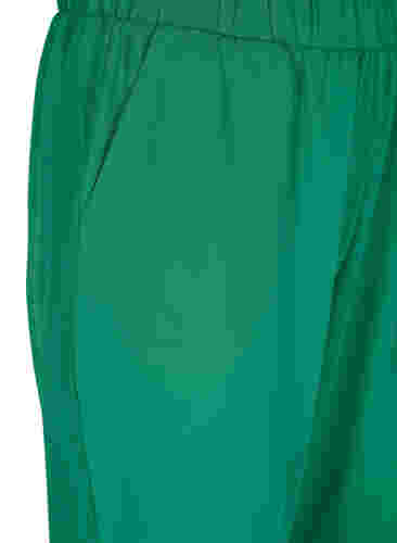 Flared broek met elastiek in de taille, Verdant Green, Packshot image number 2