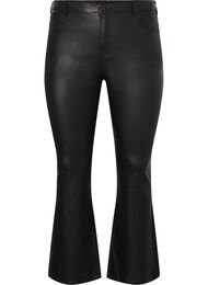 Ellen jeans met coating en bootcut, Black