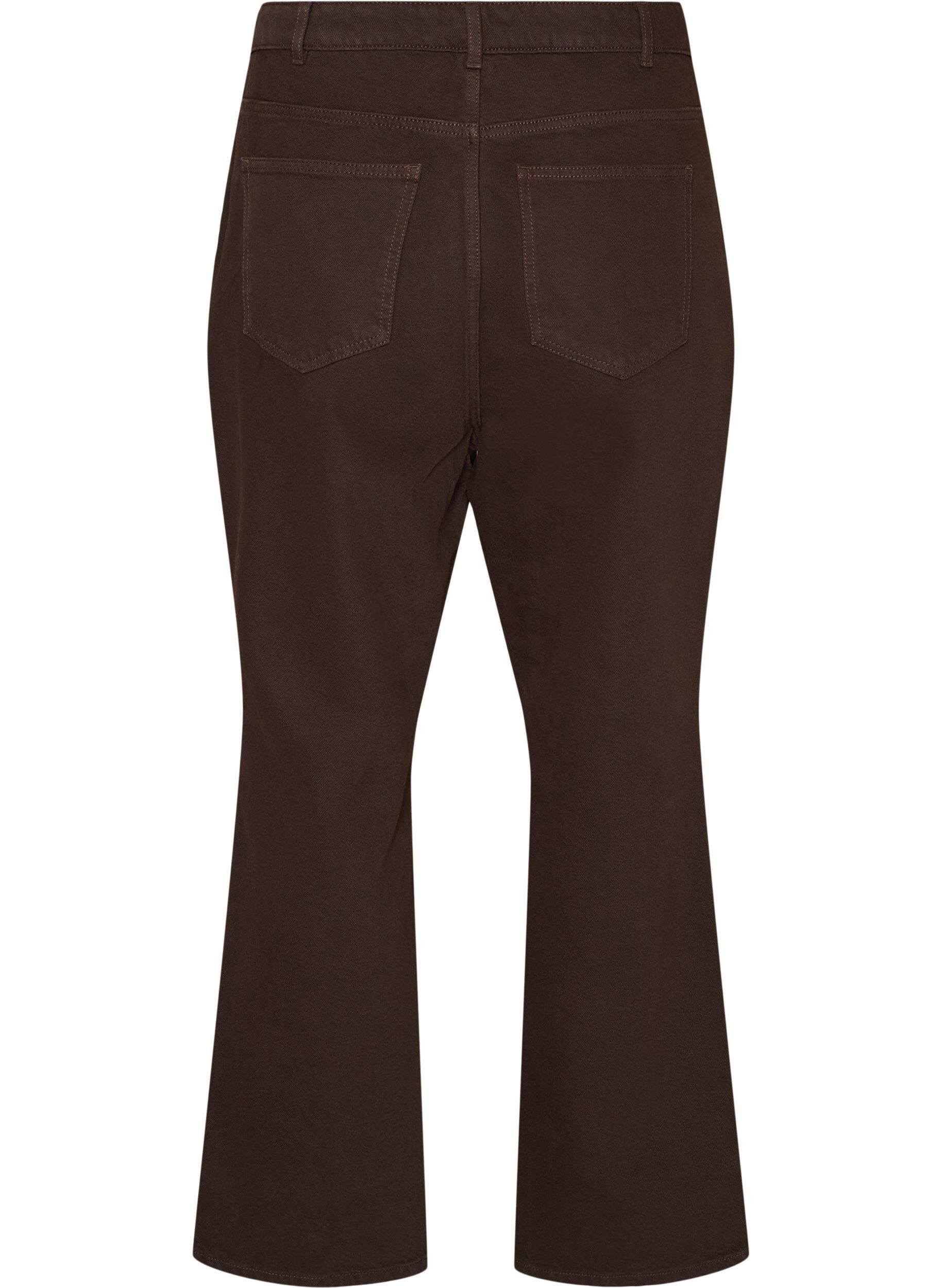 ZizziKiana straight-fit jeans in kleur, Bruin, Packshot image number 1