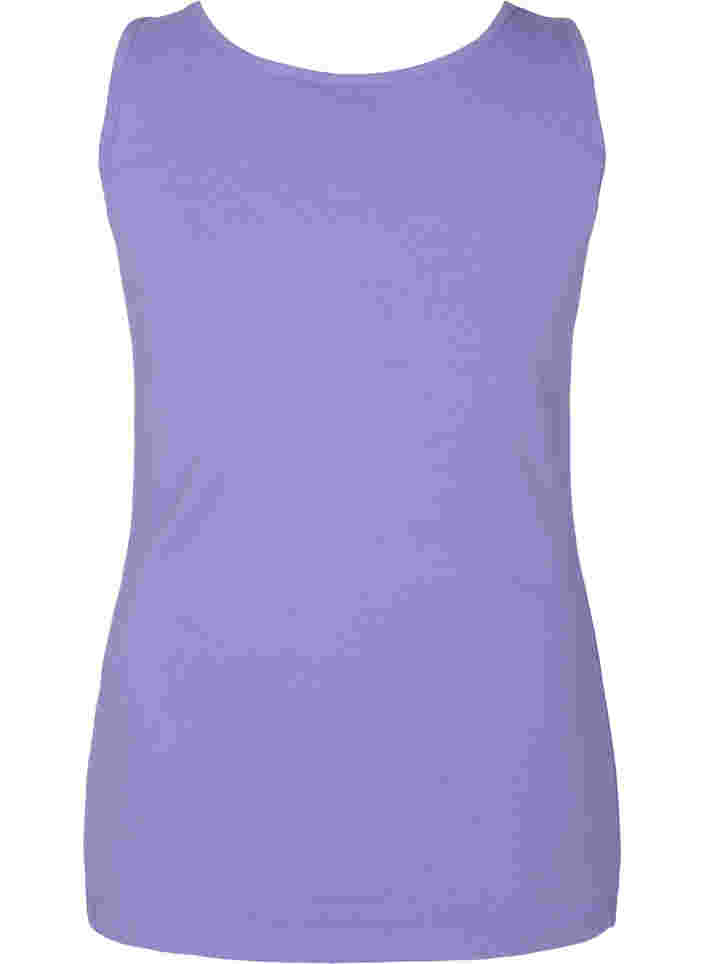 Effen gekleurd basic top in katoen, Veronica, Packshot image number 1