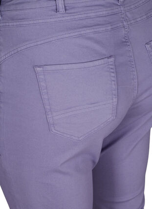 Nauwsluitende capri broek met knoopsluiting, Silver Bullet, Packshot image number 3