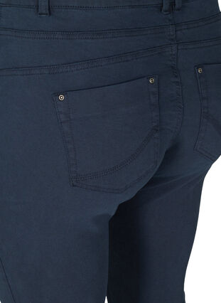 Nauwsluitende broek met knoopsluiting, Dark Blue, Packshot image number 3