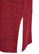 Gebreide jurk met lange mouwen en V-hals, Rood, Packshot image number 3
