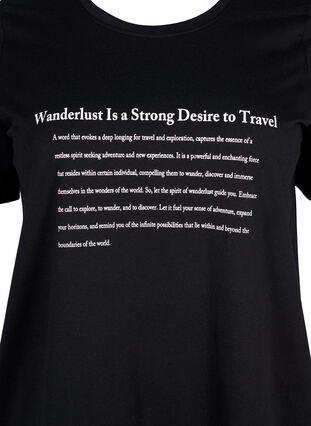 FLASH - T-shirt met motief, Black Wanderlust, Packshot image number 2