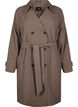 Trenchcoat met riem en split, Chocolate Chip, Packshot image number 0
