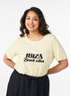 T-shirt met print, Geel, Model image number 0