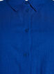 Shirt met korte mouwen in linnen en viscose, Blauw, Packshot image number 2