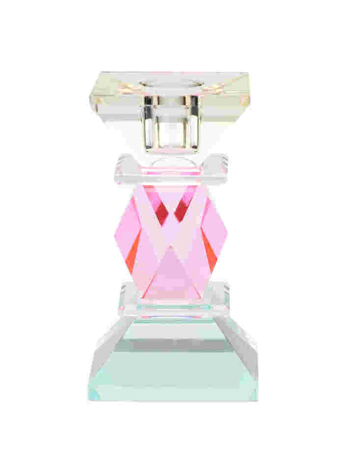 Kristallen kandelaar, Lysegul/Pink Comb, Packshot image number 0