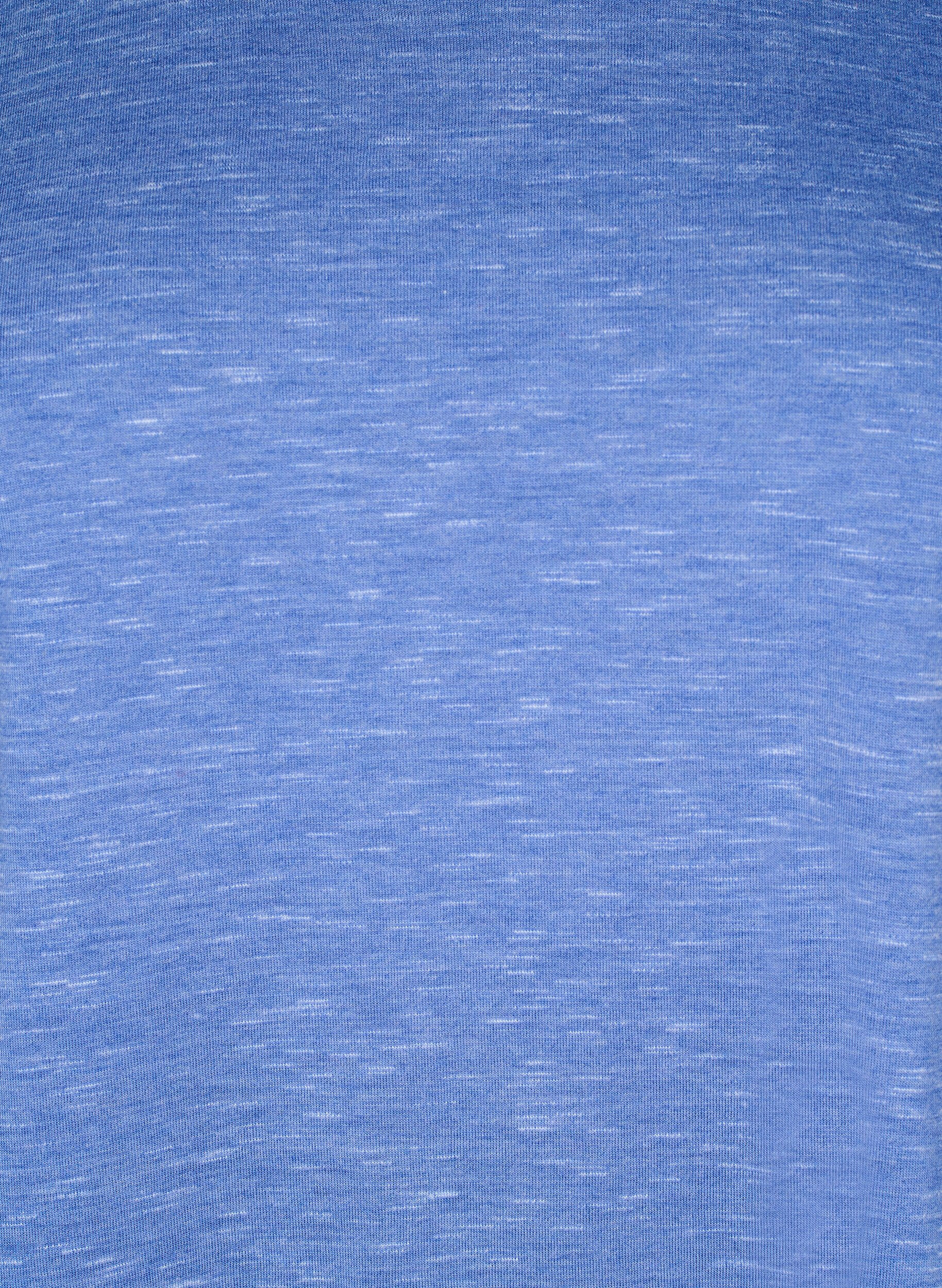 Zizzi Losse workout T-shirt met korte mouwen, Blauw, Packshot image number 2