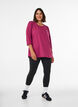 Sporttop met 3/4 mouwen, Roze, Model image number 1