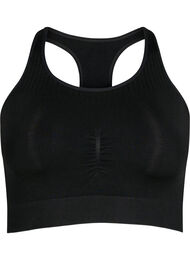Seamless beha top, Black