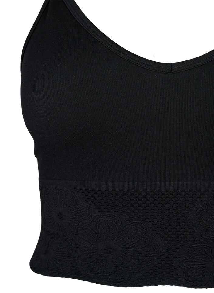 Seamless bh top, Black, Packshot image number 2