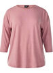 Jersey blouse met 3/4 mouwen, Rood, Packshot image number 0