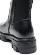 Chelsea boot met een chunky zool en geribde panelen, Zwart, Packshot image number 4