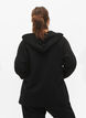 Sweatshirt met capuchon, Black, Model image number 1