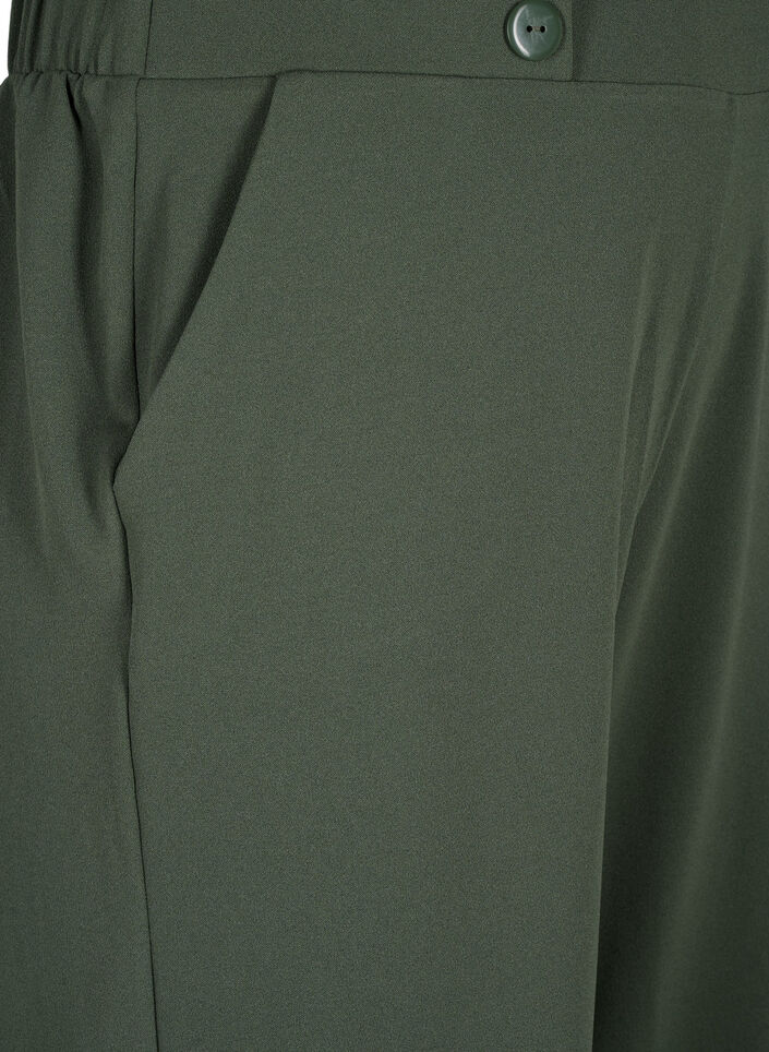 7/8 broek met losse pasvorm, Groen, Packshot image number 2