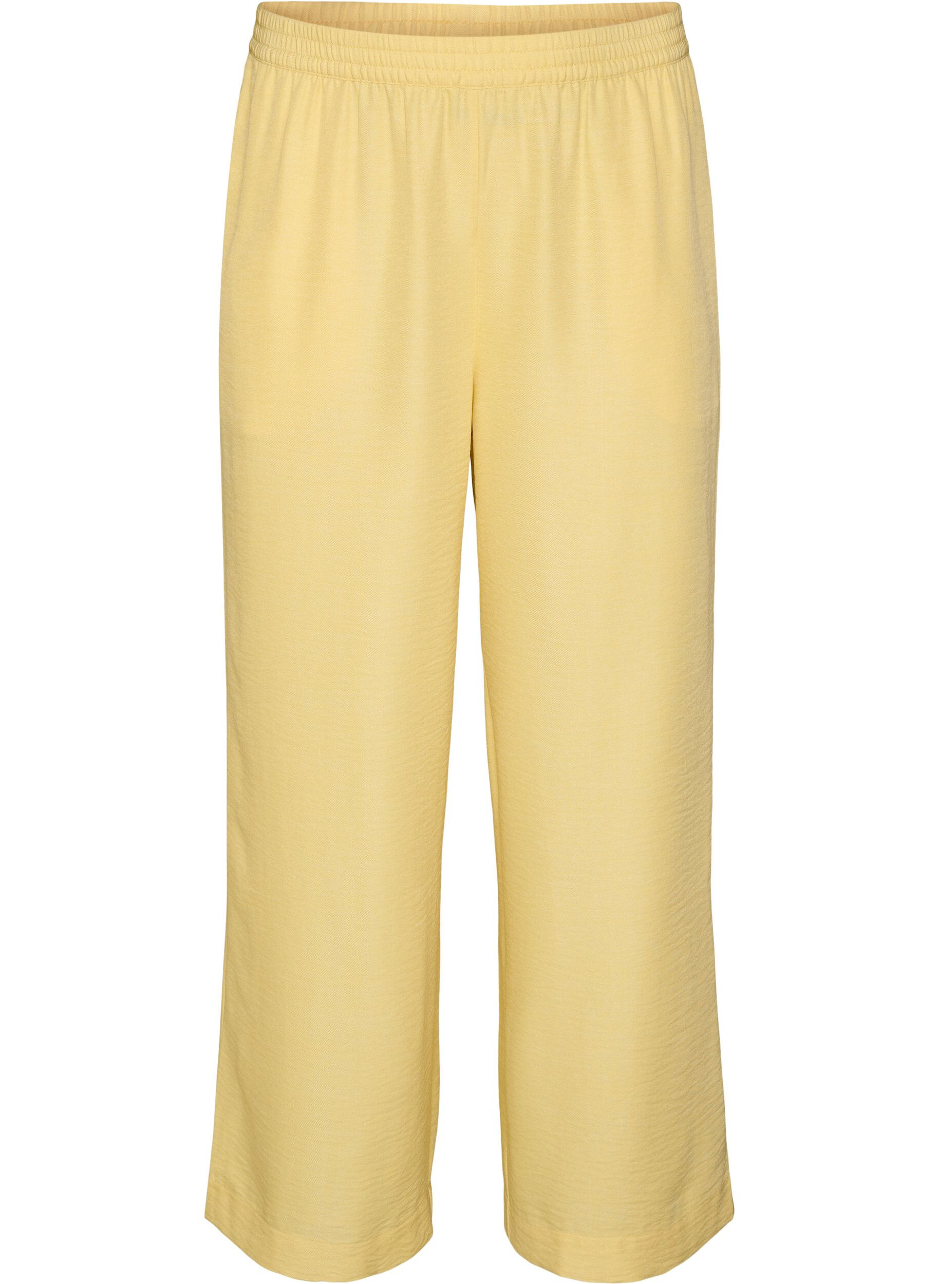 Losse broek met elastische tailleband en zakken