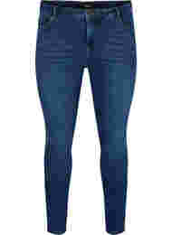 Super slanke Amy jeans met hoge taille, Blue denim