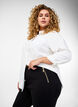 Viscose legging met ritssluiting detail, Zwart, Model image number 4
